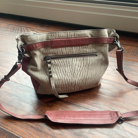 Kooba pink and cream textured handbag - Picture 6 of 7